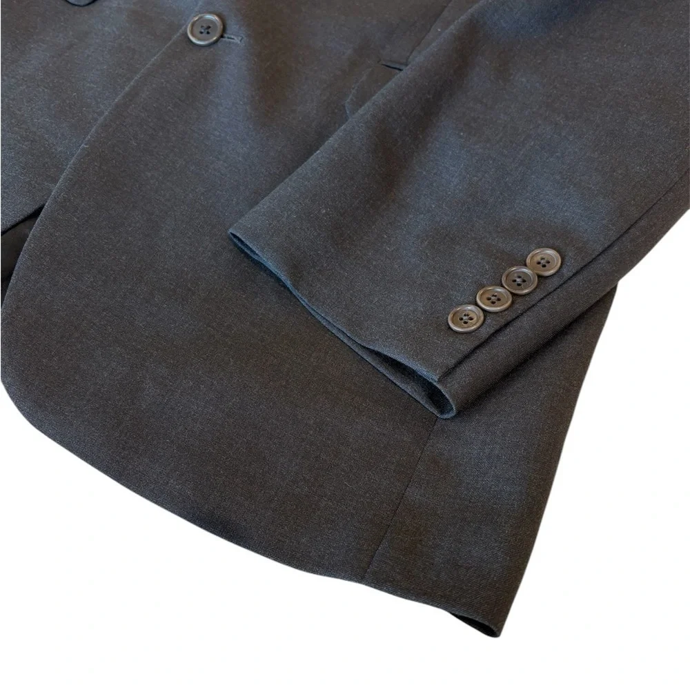 Brooks Brothers 346 Stretch Men’s 37R Gray Suit Jacket Sport Coat Blazer Modern